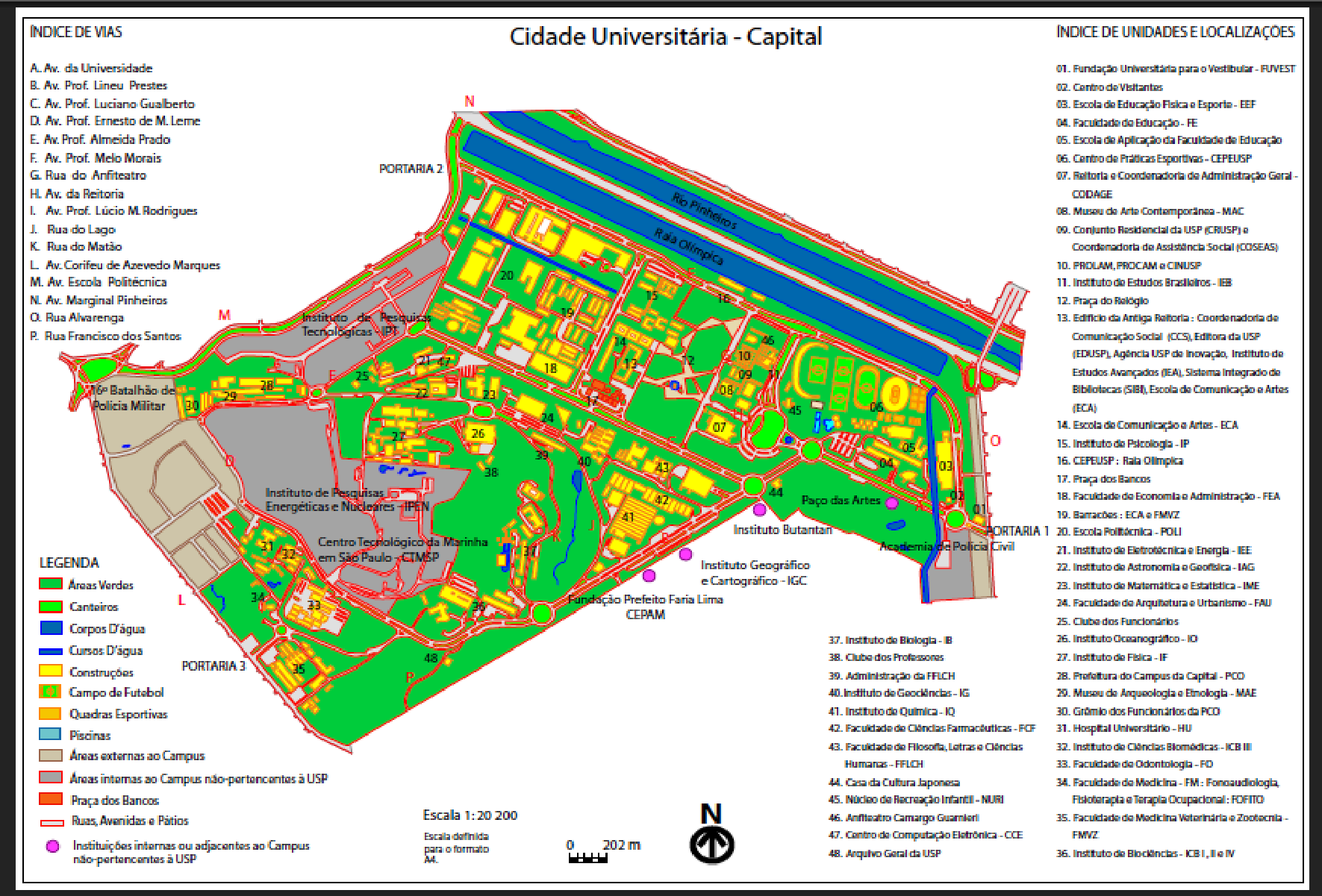 Mapa USP